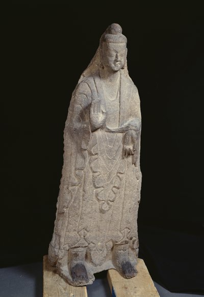 Statue du Bouddha Sakyamuni, dynastie Wei du Nord, vers 386-534 - Chinese School Chinese School