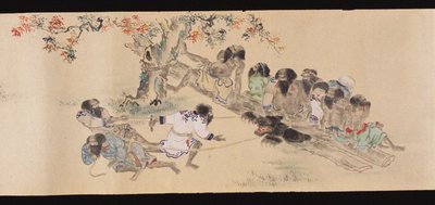 Ainu chassant l