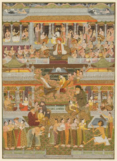 Amants et bien-aimés : Une composition de scènes de la littérature persane, ourdou et sanskrite - Chitarman II