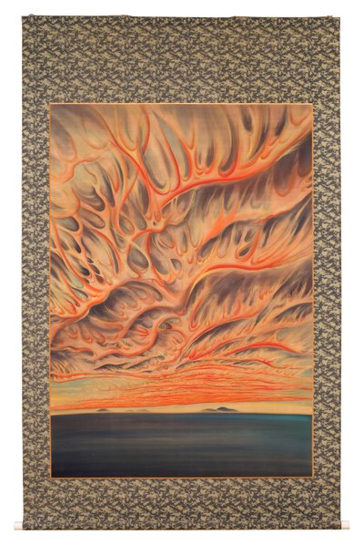 Coucher de soleil dans la vallée de Sacramento - Chiura Obata