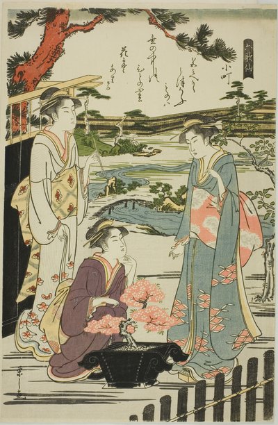 Komachi, de la série "Six Poètes Immortels (Rokkasen)" - Chobunsai Eishi