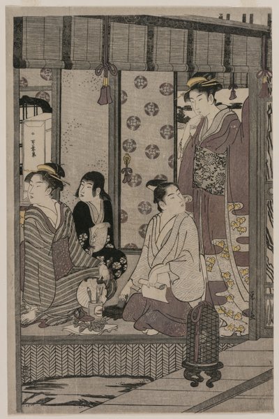 Gloire du matin (de la série Le Conte de Genji en robe moderne élégante) - Chobunsai Eishi