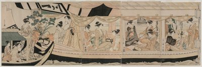 Fête sur le bateau de plaisance Kawaichimaru - Chobunsai Eishi