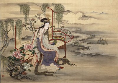 La beauté chinoise Yang Guifei, vers 1810-1815 - Chobunsai Eishi