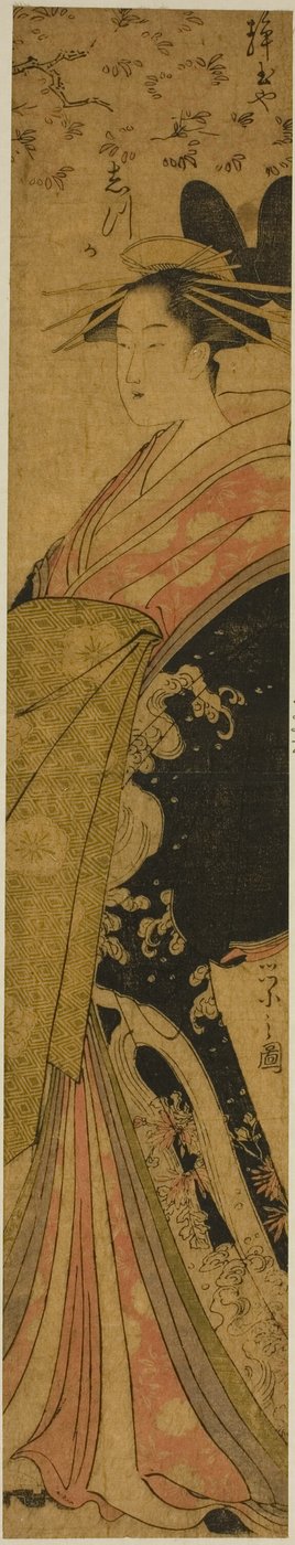 La courtisane Shizuka du Shizutamaya - Chobunsai Eishi
