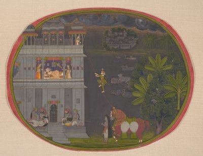 Escapade nocturne, vers 1800-10 - Chokha