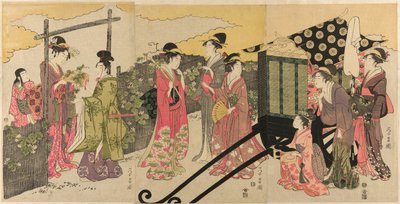Parodie du chapitre Yugao du Conte de Genji - Chokosai Eisho