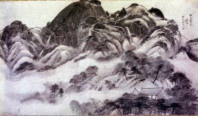 Art coréen : Mont Inwang. Impressions de Chong Son (1676-1759). 18ème siècle. Collection Jai Hyang John - Chong Son