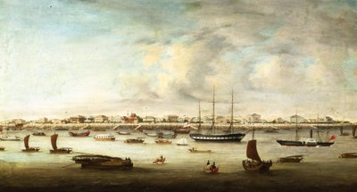 Bateaux de pêche chinois, Shanghai, vers 1857 - Chow Qua