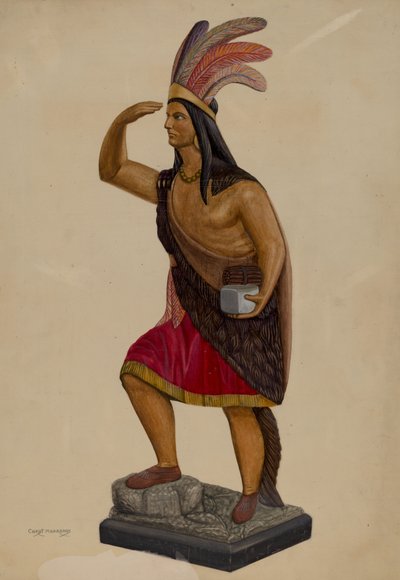 Indien de magasin de cigares, vers 1937 - Chris Makrenos