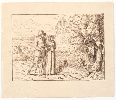 Illustration de St. St. Blicher, De tre Helligaftener - Christen Dalsgaard