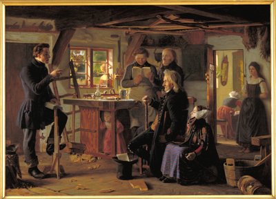Les Mormons visitant un charpentier de campagne - Christen Dalsgaard