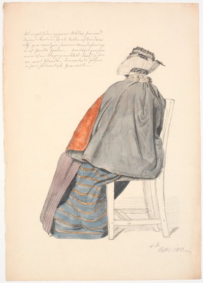 Femme assise vue de dos - Christen Dalsgaard