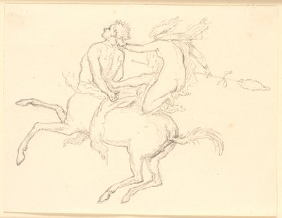 Bacchante assise sur le dos d