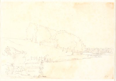 Paysage vallonné avec lac - Christen Købke