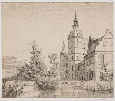 Château de Frederiksborg. Partie près du Pont de la Monnaie - Christen Købke
