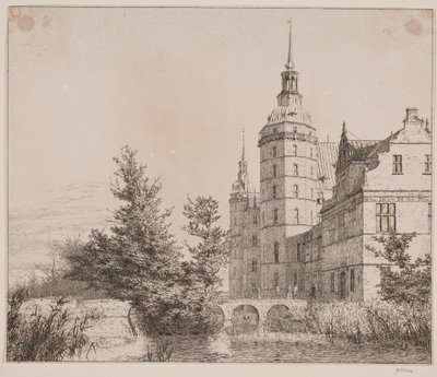 Château de Frederiksborg. Partie près du pont de la Monnaie - Christen Købke