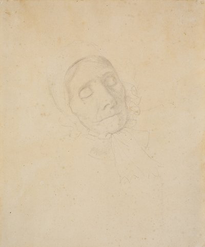 Vieille femme. Étude de tête - Christen Købke