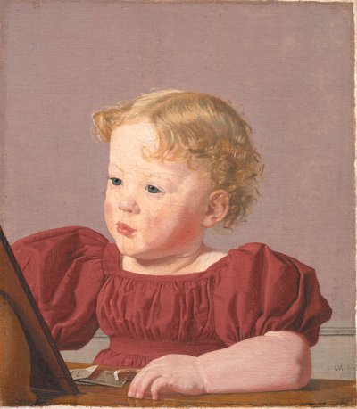 Ida Thiele, la future Mme Wilde, enfant - Christen Købke