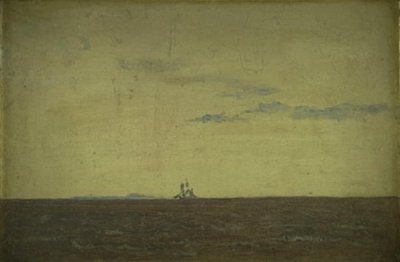 Paysage marin. Ciel au coucher du soleil - Christen Købke