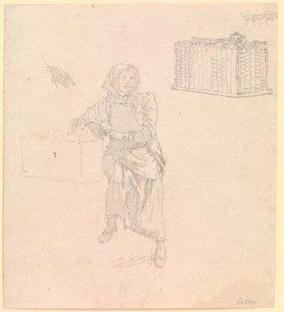 Femme de Skovshoved, assise - Christen Købke