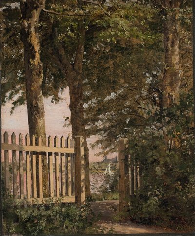 La porte du jardin de la maison de l