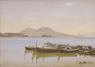 Le golfe de Naples avec le Vésuve en arrière-plan - Christen Købke
