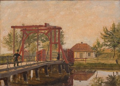 Le pont-levis nord de la citadelle à Copenhague - Christen Købke