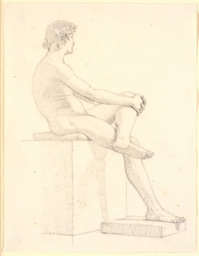 Jeune modèle masculin assis - Christen Købke