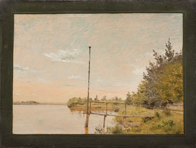 Vue de Dosseringen près du lac Sortedam vers Nørrebro. Étude - Christen Købke