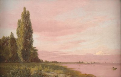 Vue de la baie près de la chaux de Copenhague regardant vers le nord. Un après-midi d