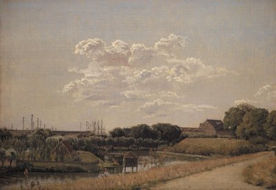 Vue des remparts de la citadelle vers Langelinie et le port naval - Christen Købke