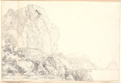 Vue de la côte près de Marina Piccola à Capri - Christen Købke