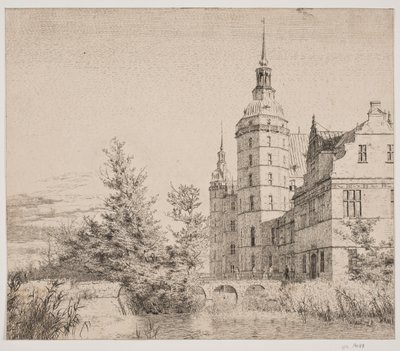 Château de Frederiksborg. Partie près du Pont de la Monnaie - Christen Købke