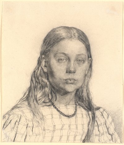 Jeune fille. Buste - Christen Købke