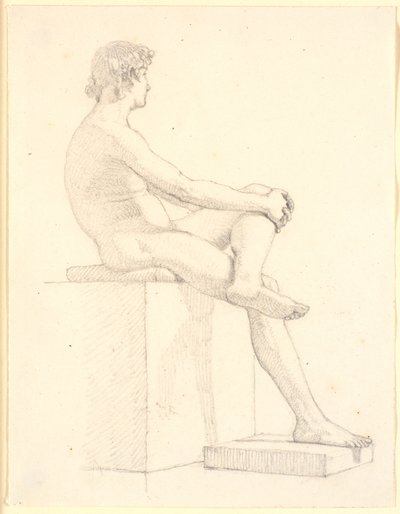 Jeune modèle masculin assis - Christen Købke