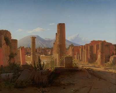 Le Forum, Pompéi, avec le Vésuve au loin - Christen Schjellerup Købke