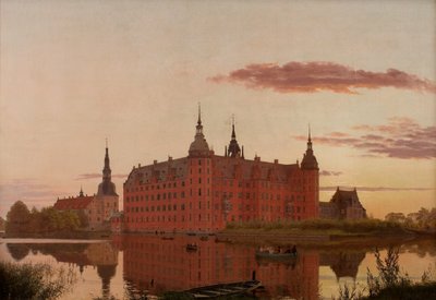 Palais de Frederiksborg vu de Jægerbakken, Soir - Christen Schjellerup Kobke