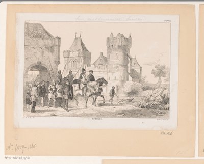 Un château médiéval, 11e siècle - Christiaan Lodewijk van Kesteren