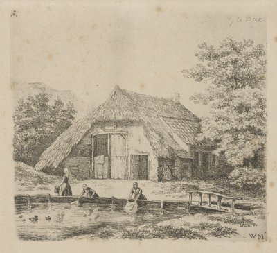 Trois femmes font la lessive à Beek - Christiaan Wilhelmus Moorrees