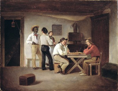 Marins jouant à un jeu de société dans une taverne - Christian Andreas Schleisner
