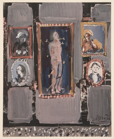 Saint Sébastien sur fond gris, c. 1935-1945 - Christian Bérard