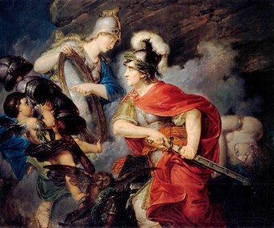 Allégorie de Frédéric II de Prusse, dit le Grand, en Persée - Christian Bernhard Rode