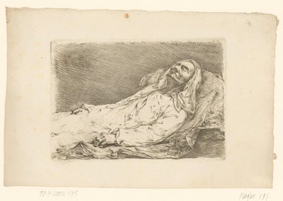 Portrait de Christian Bernhard Rode sur son lit de mort - Christian Bernhard Rode