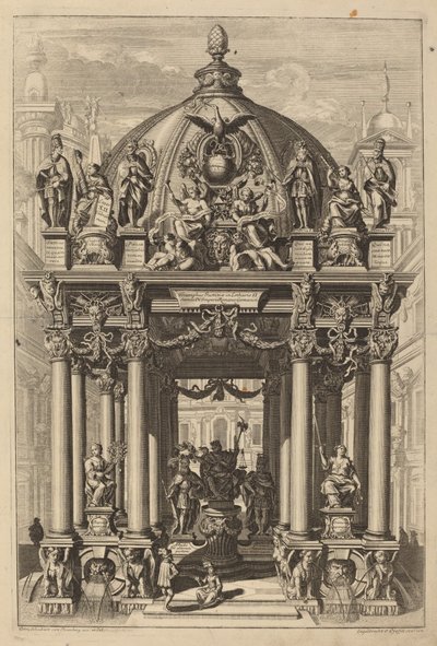 Arc de triomphe pour Lothaire II - Christian Engelbrecht and Johann Andreas Pfeffel, after Peter Schubert von Ehrenberg