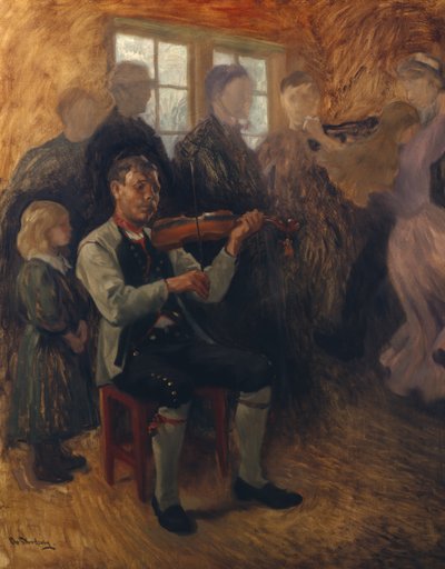 Un violoniste de Numedal (étude) - Christian Eriksen Skredsvig