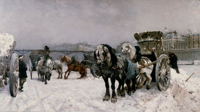 Neige sur la Seine - Christian Eriksen Skredsvig