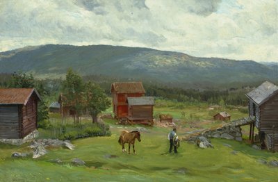 Homme au pâturage, Hiaasen, juin 1893 - Christian Eriksen Skredsvig