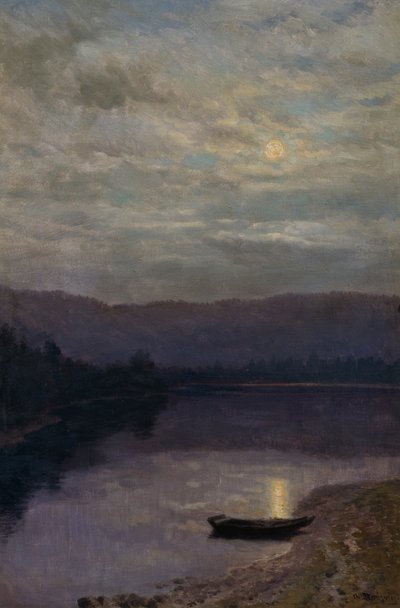 Lever de lune par le Solevatne - Christian Eriksen Skredsvig