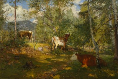 Taches solaires dans la forêt - Christian Eriksen Skredsvig